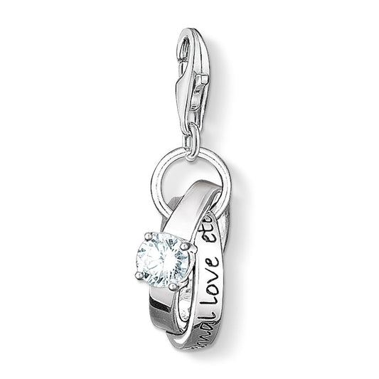 Thomas Sabo Charm Wedding Rings Pendant 0673-051-14