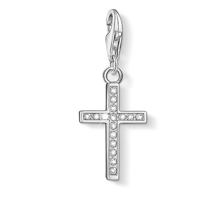 Thomas Sabo Cross Zirconia Silver Charm 0049-051-14