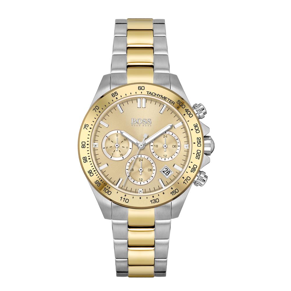 BOSS Novia Gold Dial 2 Tones Ladies Watch 1502618
