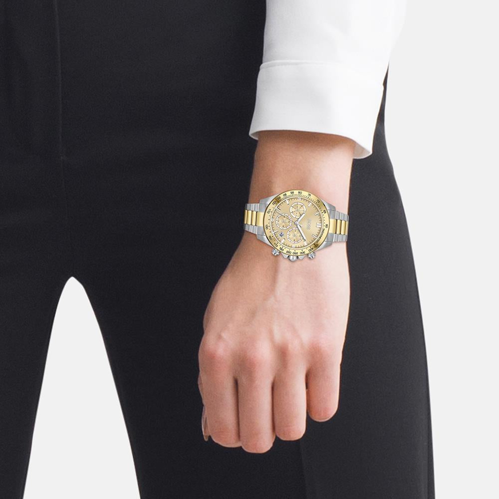 BOSS Novia Gold Dial 2 Tones Ladies Watch 1502618