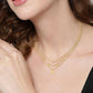 BOSS Ladies Iris Gold IP Crystal Necklace 1580334