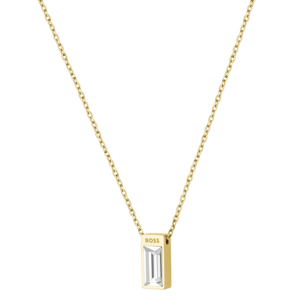 Boss Ladies Clia Gold Crystal Necklace 1580409