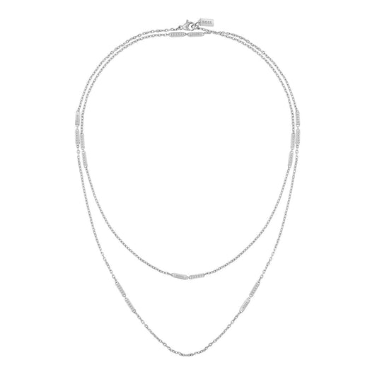 Boss Ladies Laria Steel Crystal Necklace 1580447