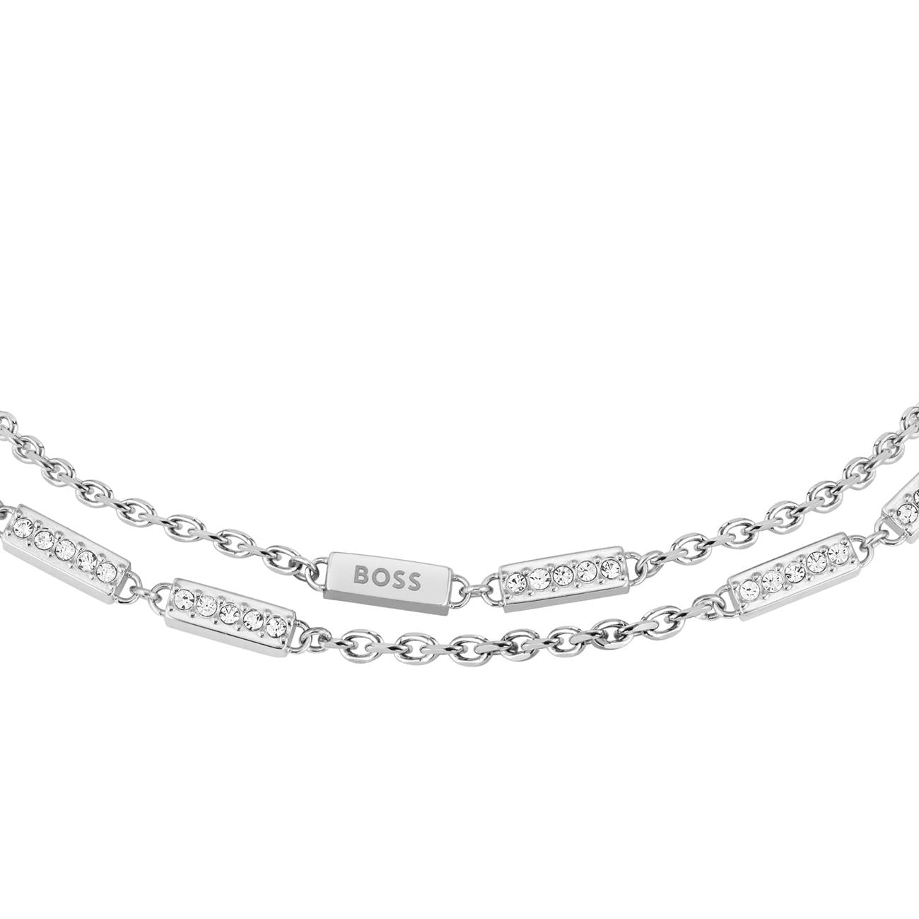 Boss Ladies Laria Steel Crystal Bracelet 1580448
