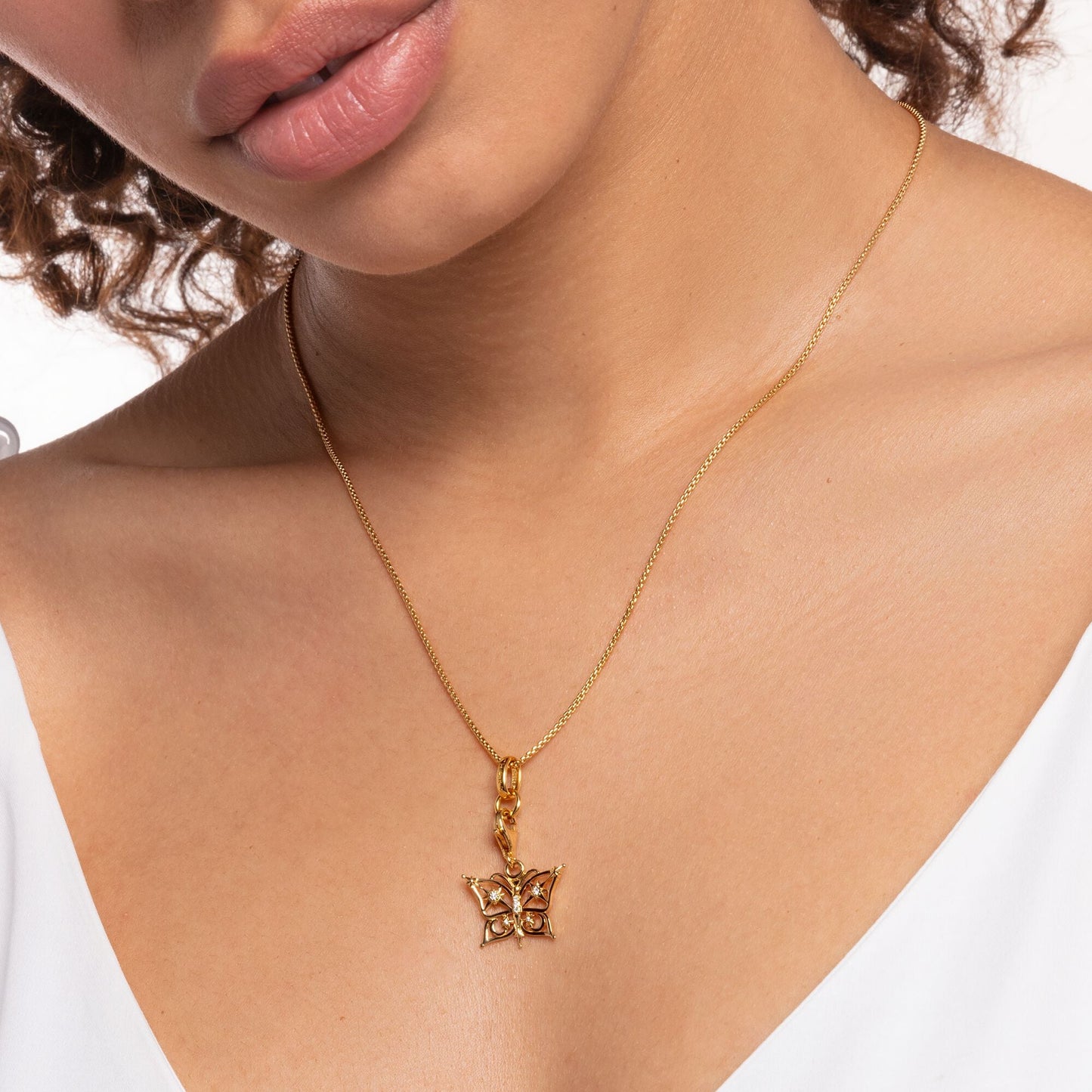 Thomas Sabo Gold Butterfly Pendant 1853-414-14