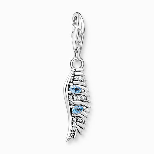 Thomas Sabo Silver Blue Wing Pendant Charm 1905-644-1