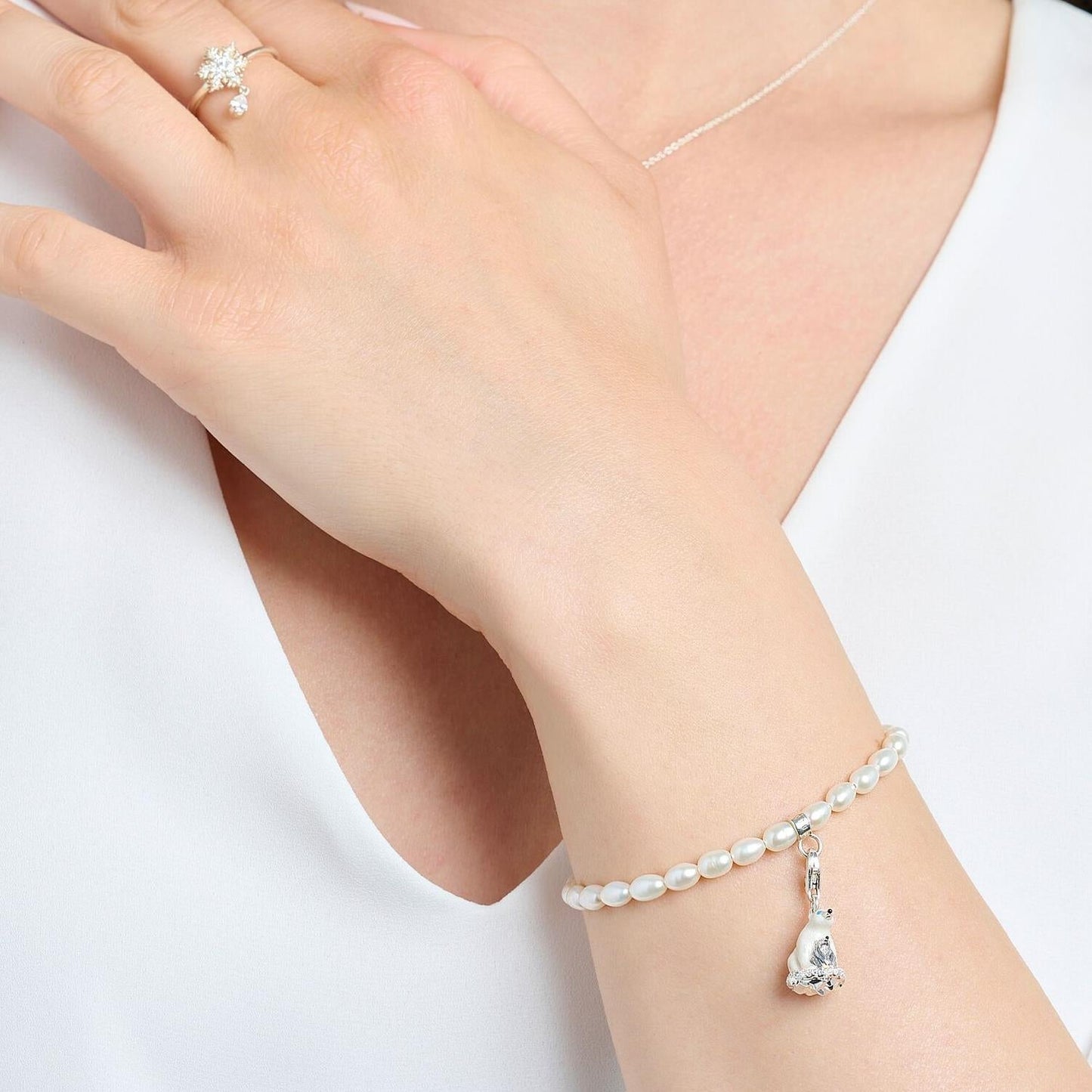 Thomas Sabo Silver Polar Bears Charm 1911-691-7