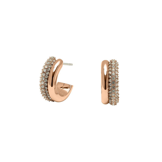 Olivia Burton Entwine Hoop Earrings - Rose Gold 24100009