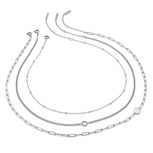 Olivia Burton Illusion Stacking Necklace - Silver 24100075