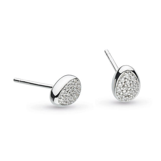Kit Heath Coast Pebble CZ Stud Earrings 30188CZ029
