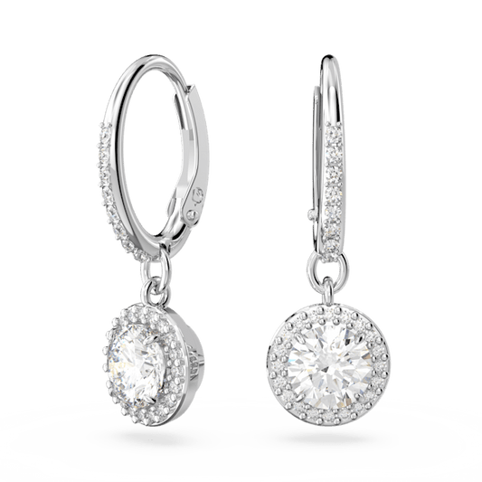 Swarovski Constella Round Silver Drop Earring 5636270