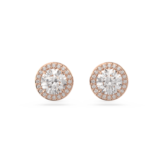 Swarovski Constella Round Rose Gold Stud Earring 5636275
