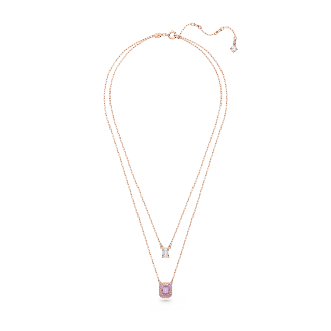 Swarovski Millenia Layered Octagon Purple Necklace 5640558
