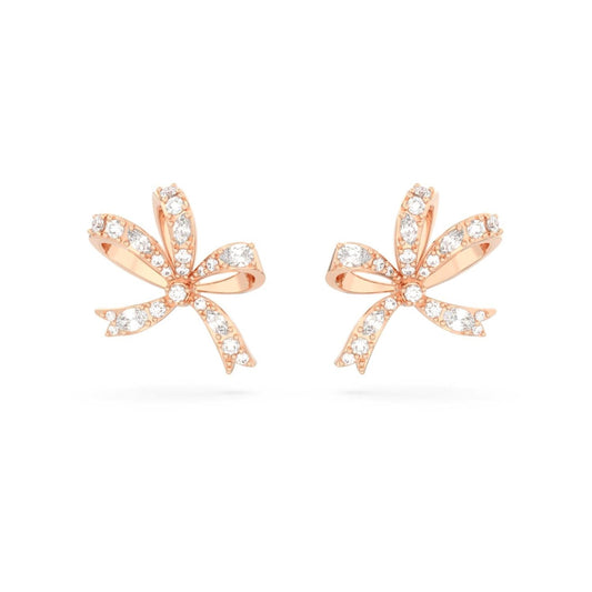 Swarovski Volta Rose Bow Stud Earrings 5647572
