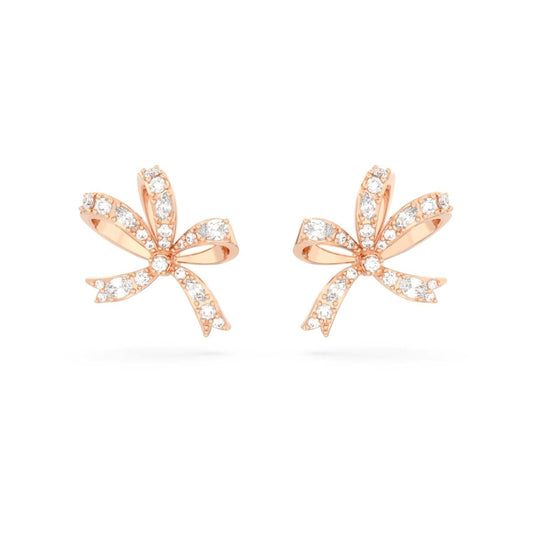 Swarovski Volta Rose Bow Stud Earrings 5647572