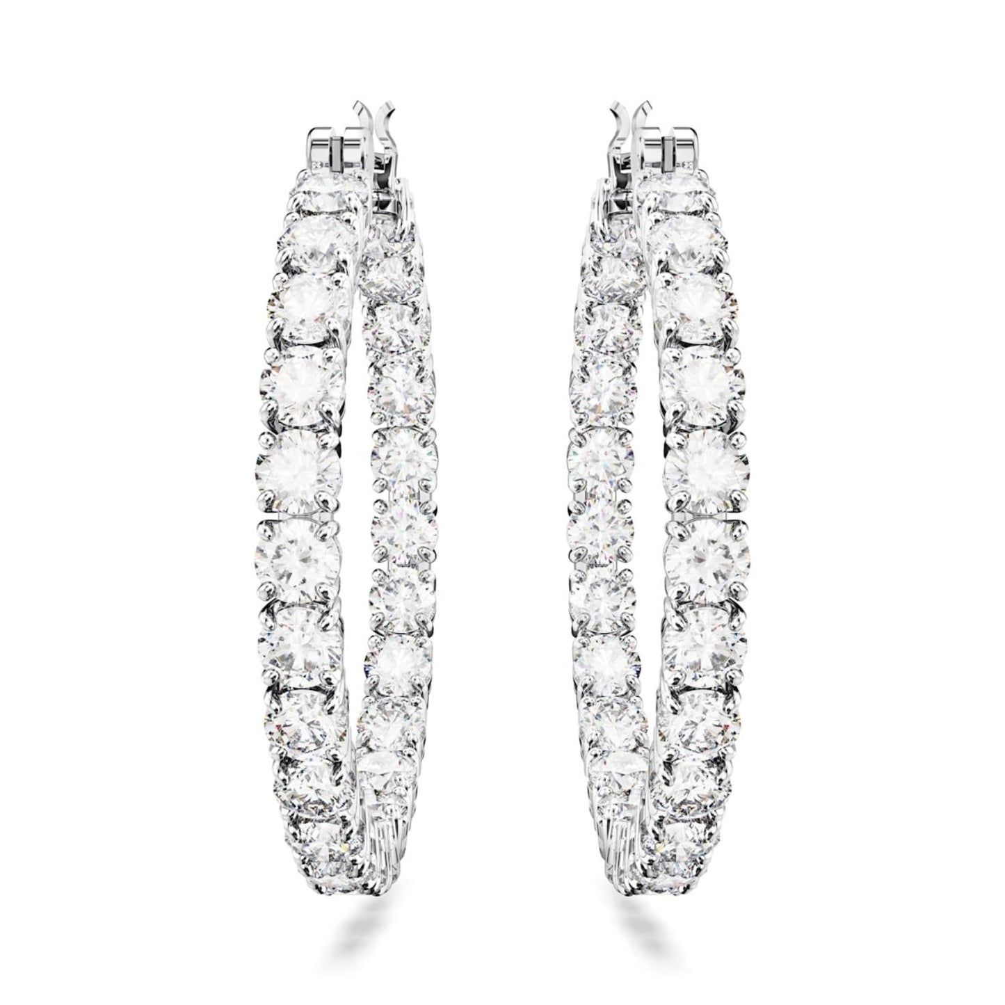 Swarovski Matrix Silver Hoop Earrings 5647715