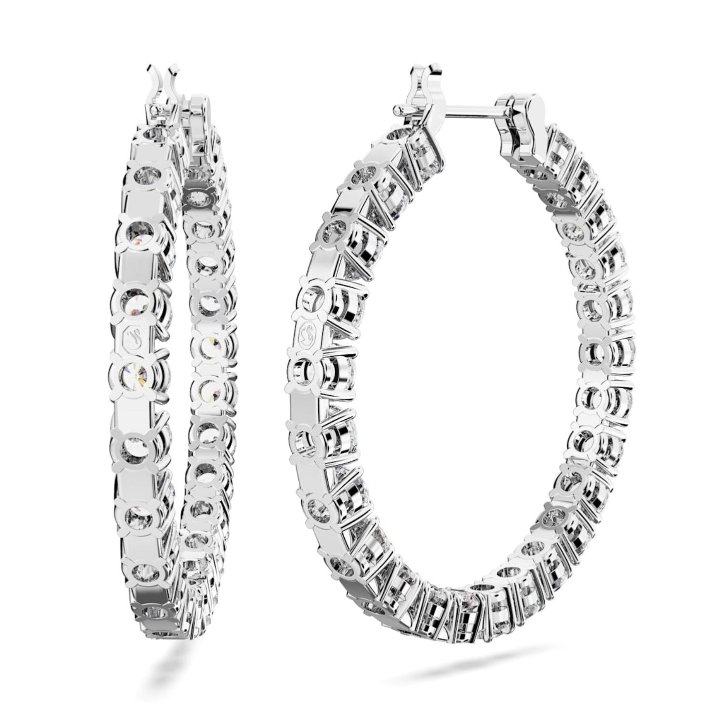 Swarovski Matrix Silver Hoop Earrings 5647715