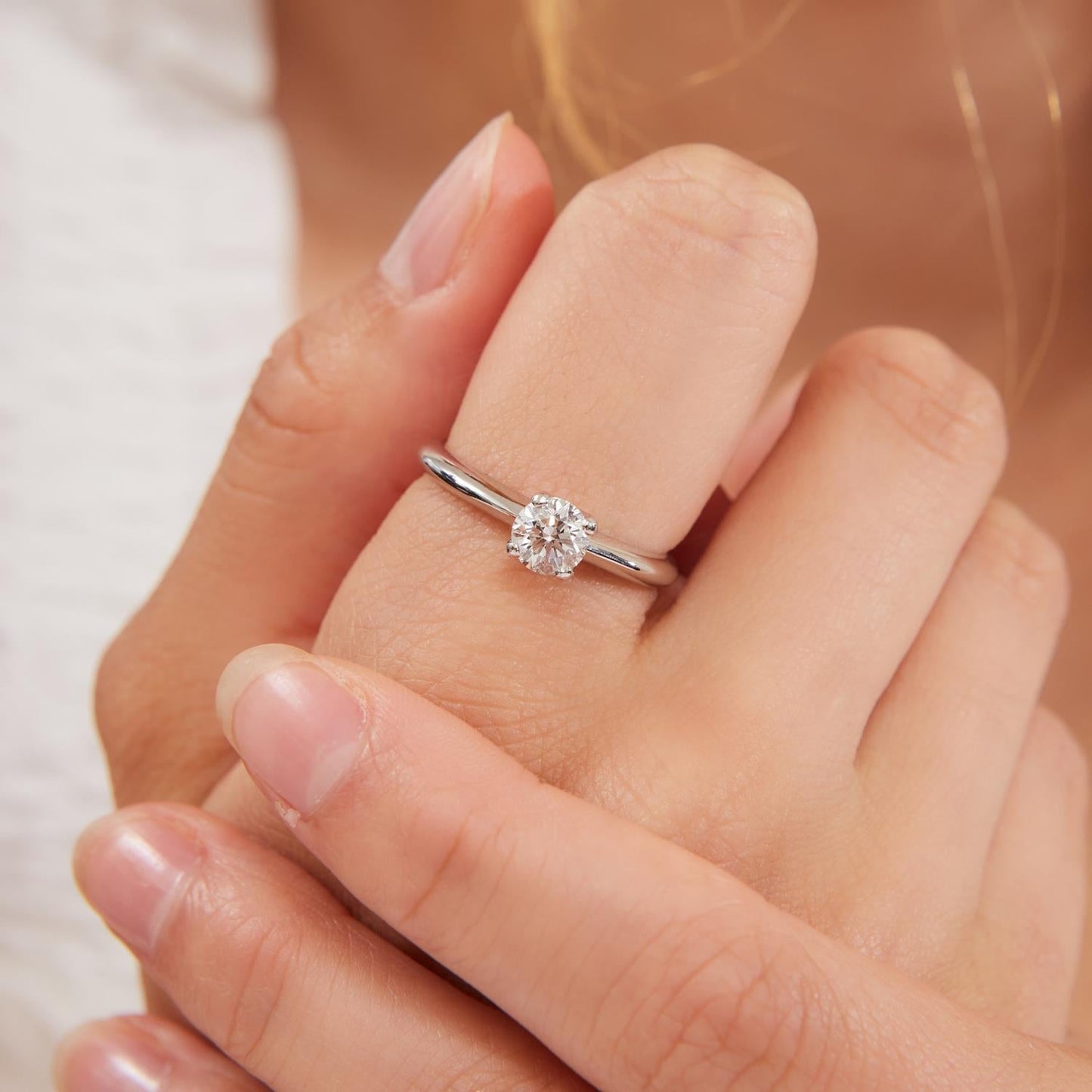 Pre-Owned Platinum 0.71ct Diamond Solitaire Ring