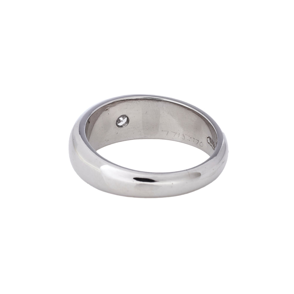 Pre-owned Platinum Diamond Gypsy Ring