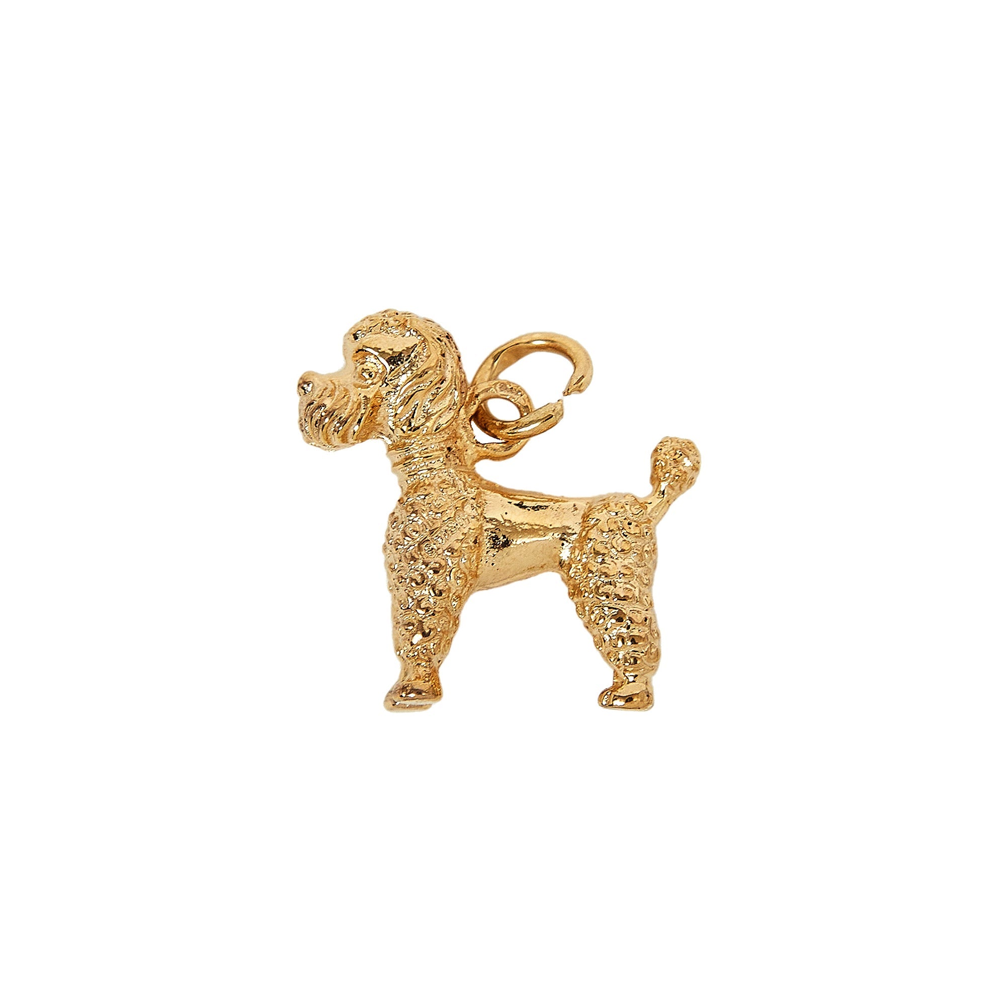 Pre Owned 9ct Gold Poodle Dog Charm