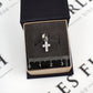 Pre-Owned 18ct White Gold C/Z Set Cross 17mm X 7mm