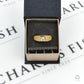 Pre-Owned 18ct Gold Gents Square Setting Zirconia Ring