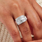 Pre-Owned 18ct Gold 3 Row Baguette & Brilliant Diamond Ring