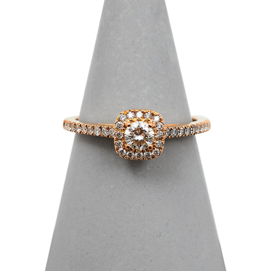 Pre-Owned 18ct Rose Gold Vera Wang Diamond Cluster Ring