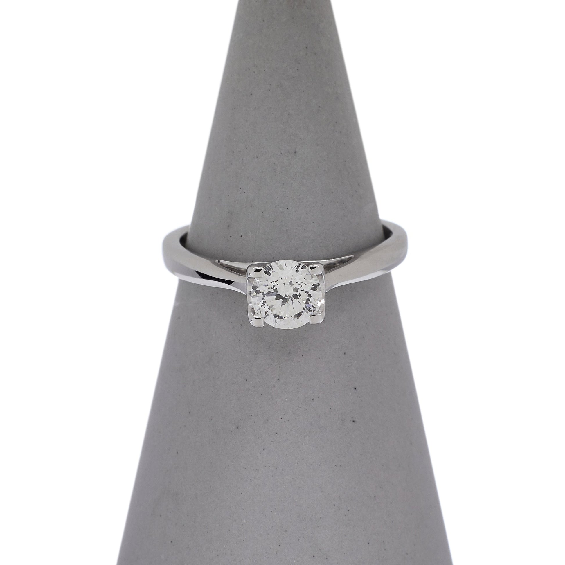 Pre-Owned 18ct White Gold 0.44ct Diamond Solitaire Ring 