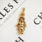 Pre-Owned 9ct Gold Coloured Zirconia Clown Pendant Charm