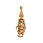 Pre-Owned 9ct Gold Coloured Zirconia Clown Pendant Charm
