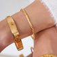 Pre-Owned 22ct Yellow Gold Circle Pattern Engraved Bangle
