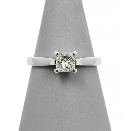 Pre-Owned 18ct White Gold Princess Cut 0.50 ct Diamond Ring