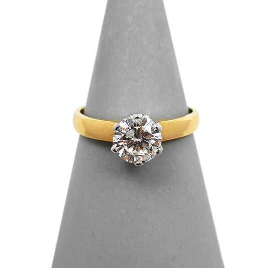 Pre-Owned 18ct Yellow Gold 1.14ct Solitaire Diamond Ring