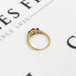 Pre-Owned 9ct Yellow Gold 3 Tanzanite & Diamonds Dress Ring