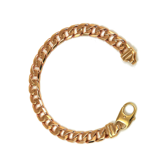 Pre-Owned 9ct Yellow Gold Curb Link Chain Bracelet