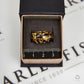 Pre-Owned 9ct Yellow Gold Enamel Flower Design Band Ring