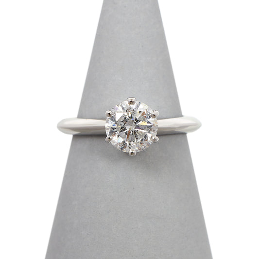 Pre-Owned 18ct White Gold Solitaire 1.47ct Diamond Ring 
