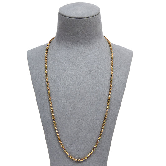 Pre-Owned Hollow 9ct Gold 24 Inch Belcher Necklace