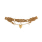 Pre-Owned 9ct Yellow Gold Five Bar Gate Bracelet
