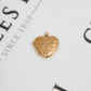 Pre-Owned 9ct Gold Swirl Heart Engraved Locket Pendant