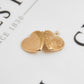 Pre-Owned 9ct Gold Swirl Heart Engraved Locket Pendant