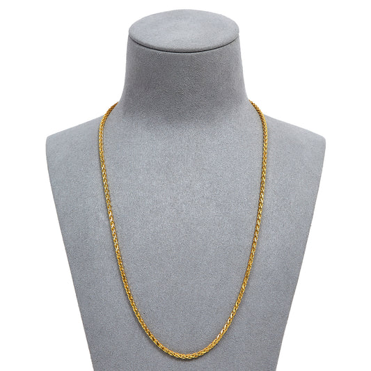 Pre-Owned 22ct Yellow Gold 20 Inch Round Foxtail Necklace