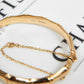 Pre-Owned 9ct Yellow Gold Bamboo Hinged Bangle