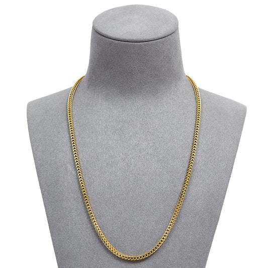 Pre-Owned 18ct Yellow Gold 19 Inch Square Foxtail Necklace