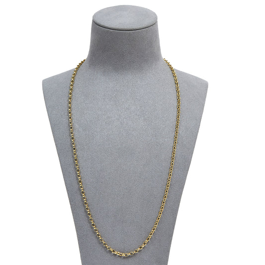 Pre-Owned 9ct Yellow Gold 24 Inch Belcher Necklace