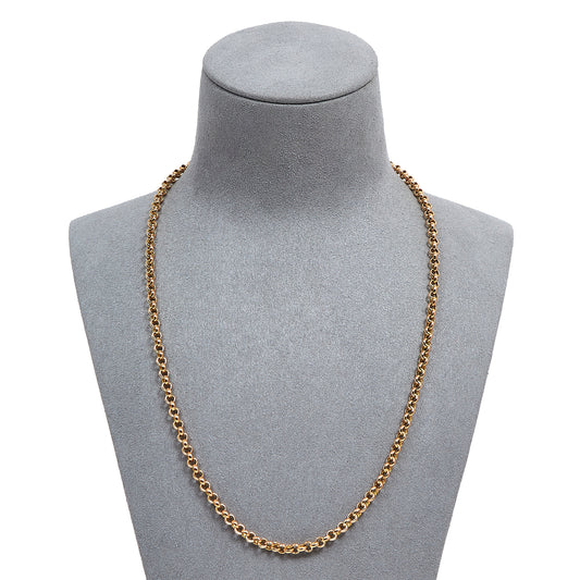 Pre-Owned 9ct Yellow Gold 20 Inch Belcher Chain Necklace