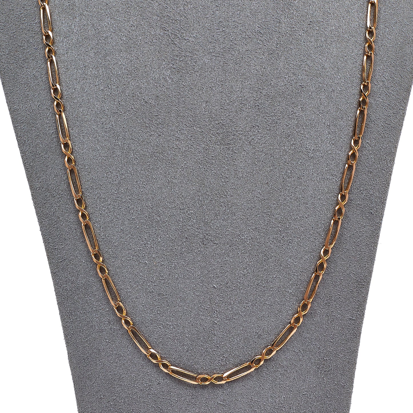 Pre-Owned 9ct Gold Oval & Figure Of 8 Link Necklace