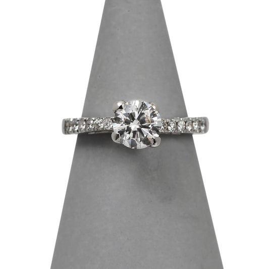 Pre-Owned 18ct White Gold & 1.03ct Diamond Engagement Ring