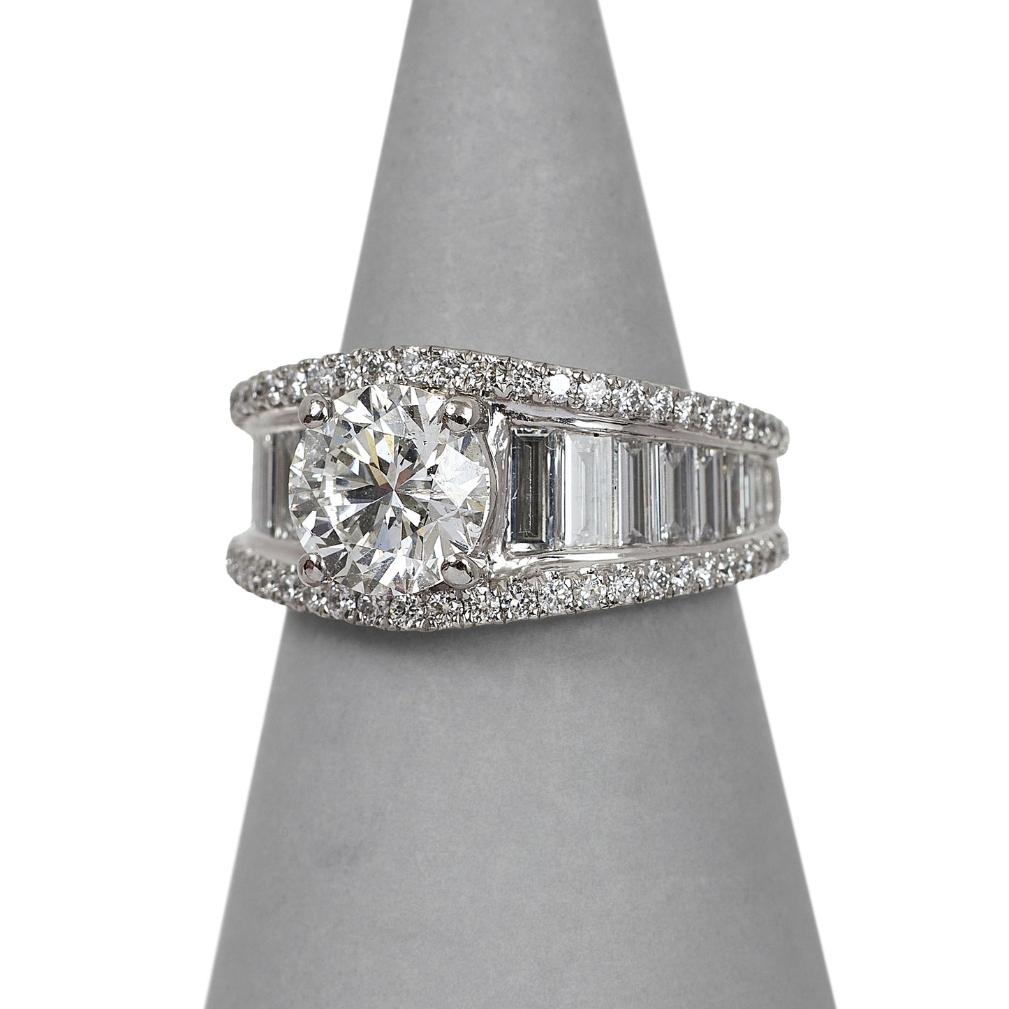 Pre-Owned Platinum & 3.19 ct Diamond Dress Ring